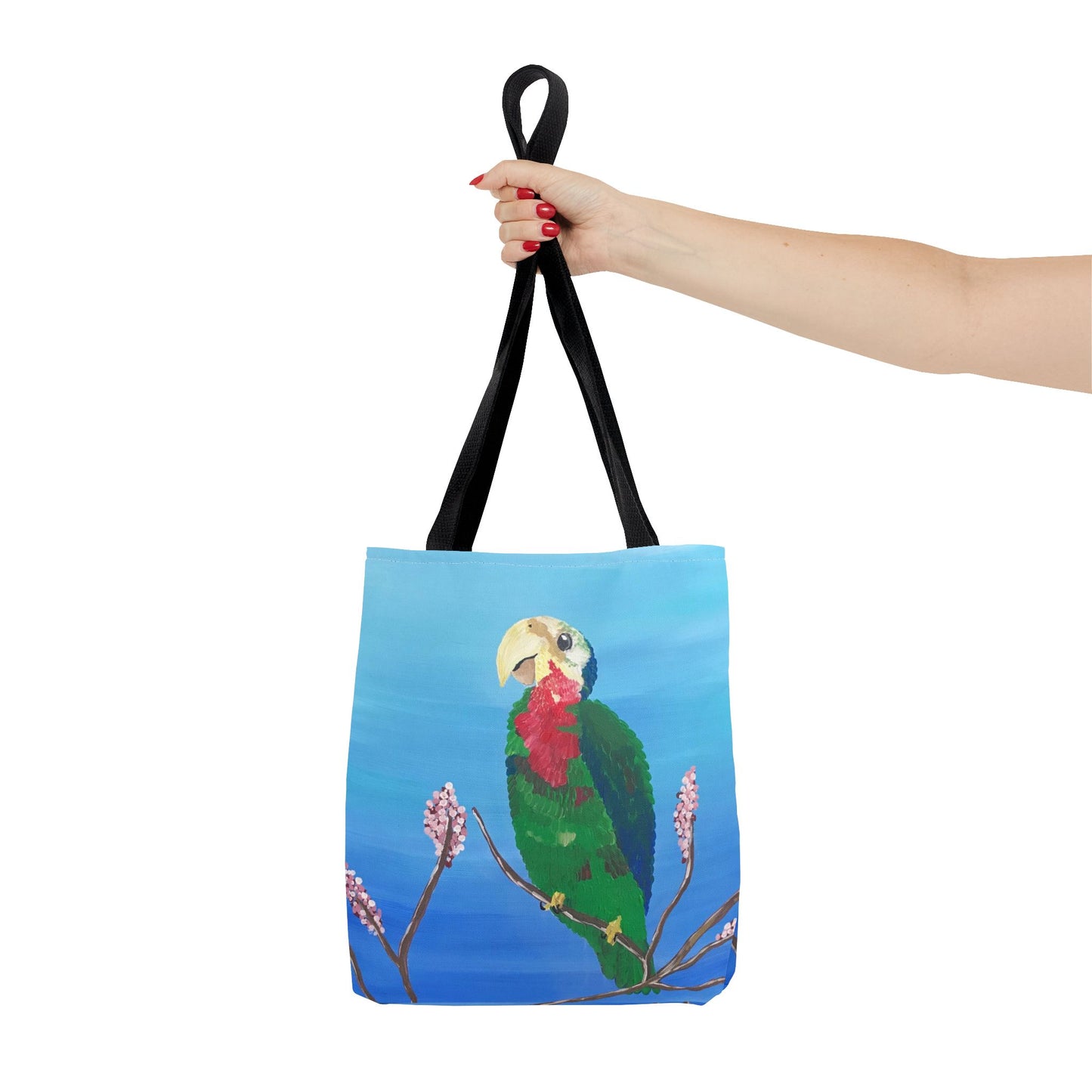 'Abaco Parrot' Hand Painted Tote Bag