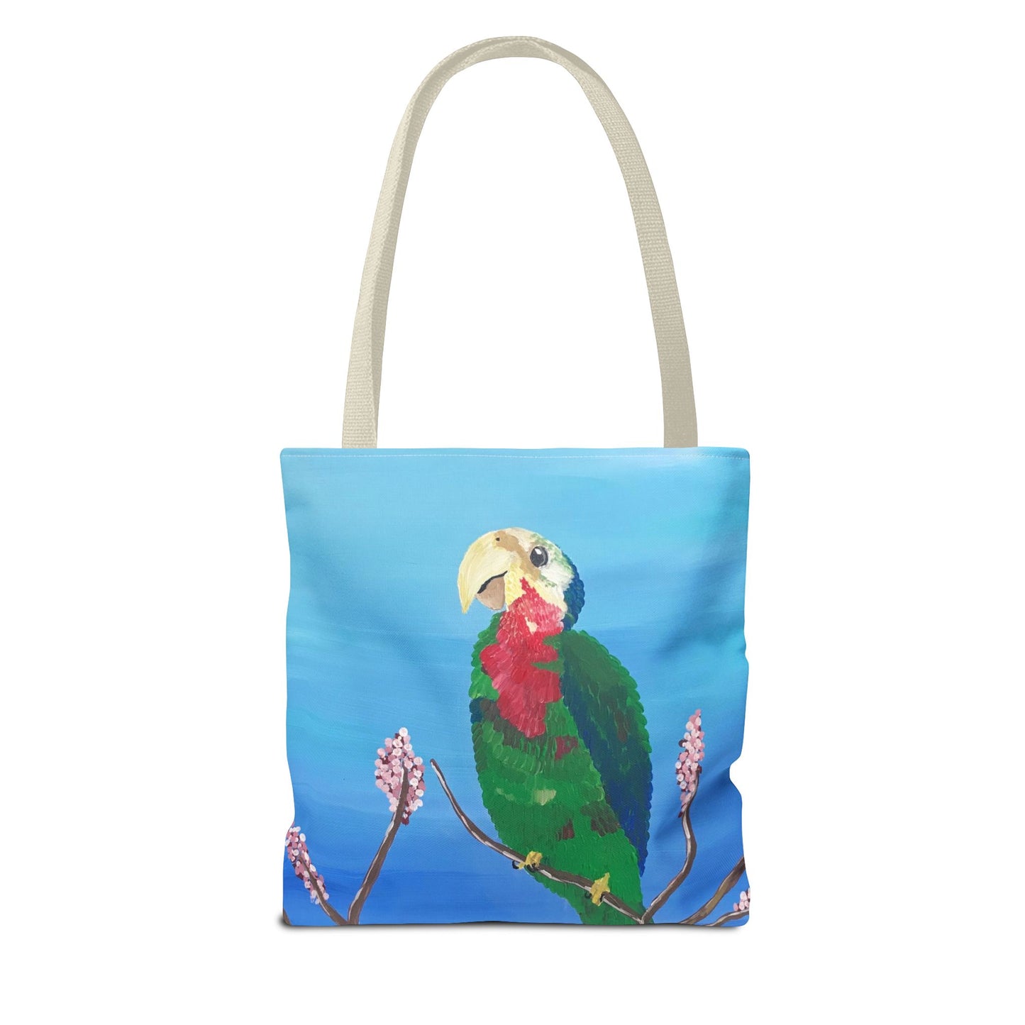 'Abaco Parrot' Hand Painted Tote Bag