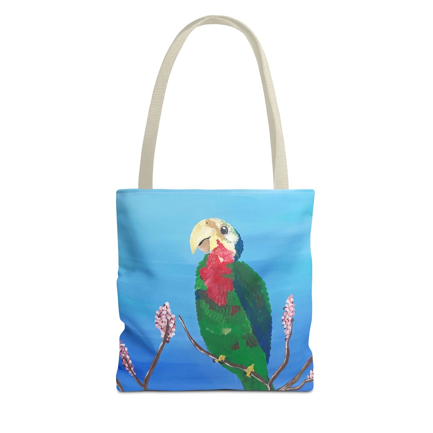 'Abaco Parrot' Hand Painted Tote Bag