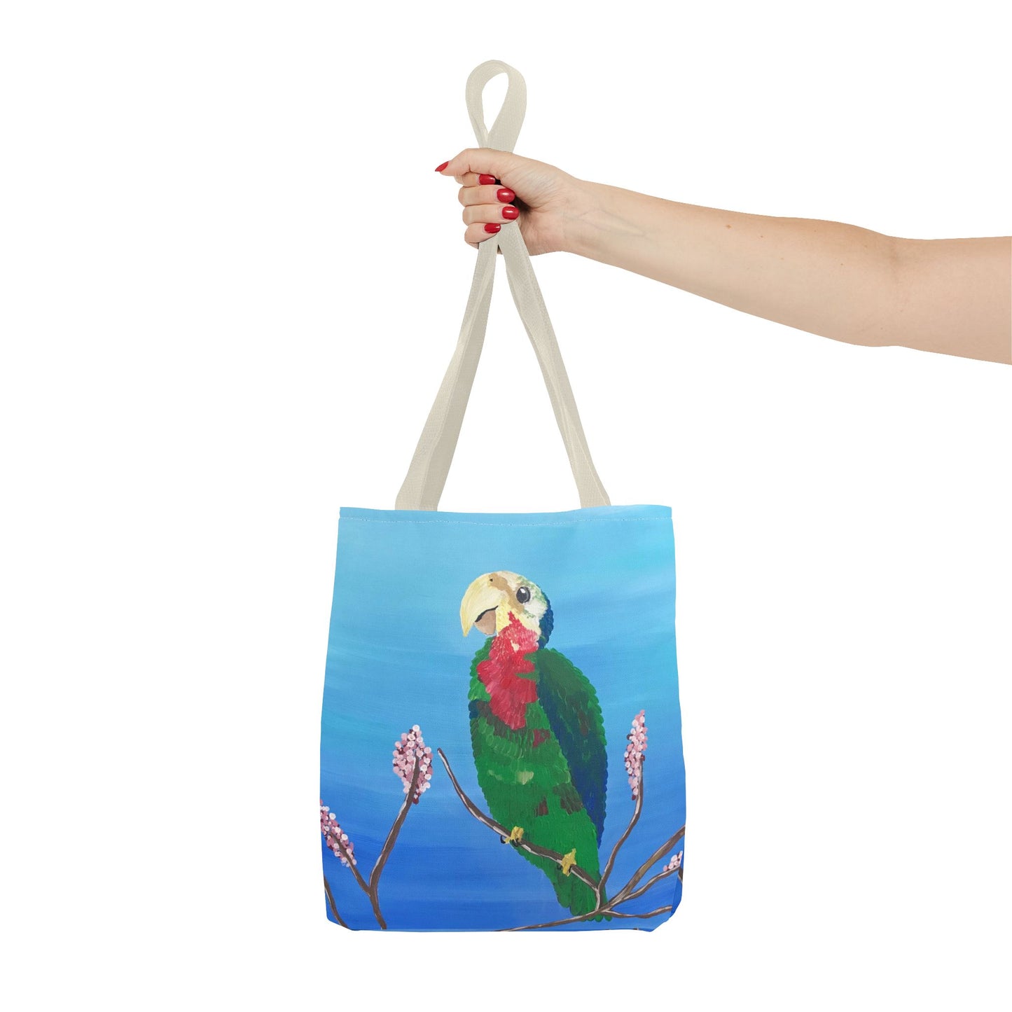 'Abaco Parrot' Hand Painted Tote Bag