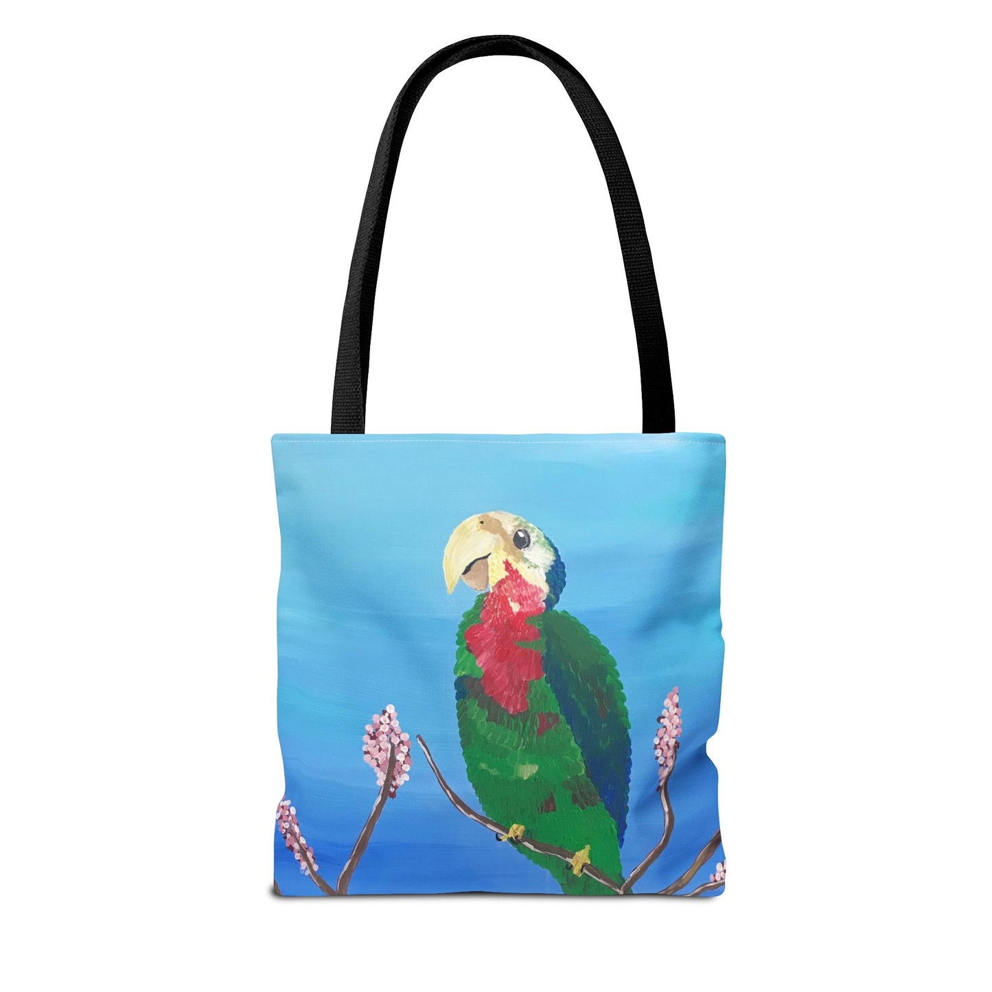 'Abaco Parrot' Hand Painted Tote Bag