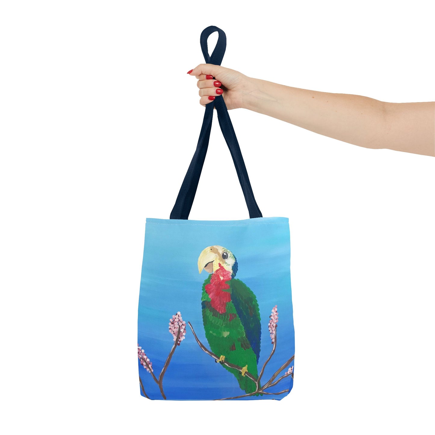 'Abaco Parrot' Hand Painted Tote Bag